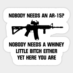 Ar15 Quotes T-shirt Sticker